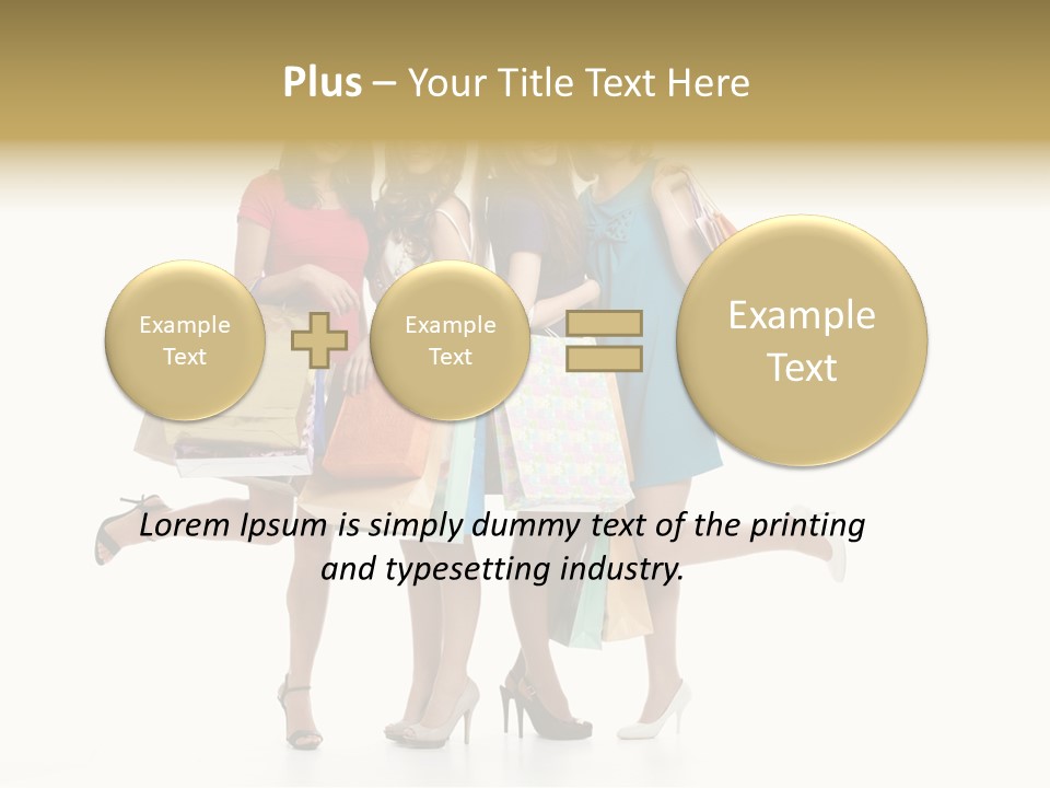 Cheerful Fun Blond PowerPoint Template