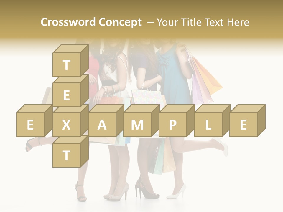 Cheerful Fun Blond PowerPoint Template