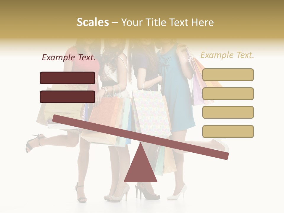 Cheerful Fun Blond PowerPoint Template