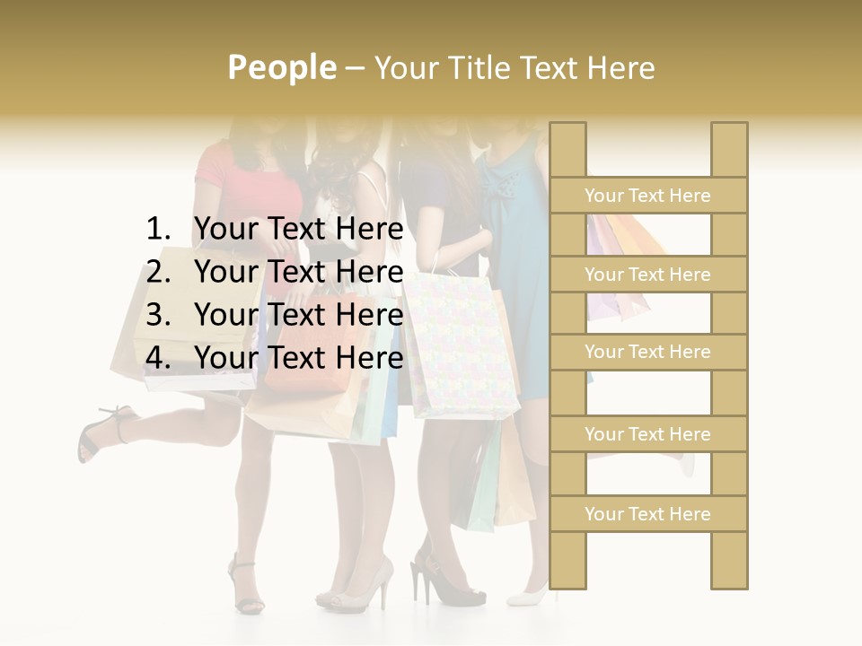 Cheerful Fun Blond PowerPoint Template