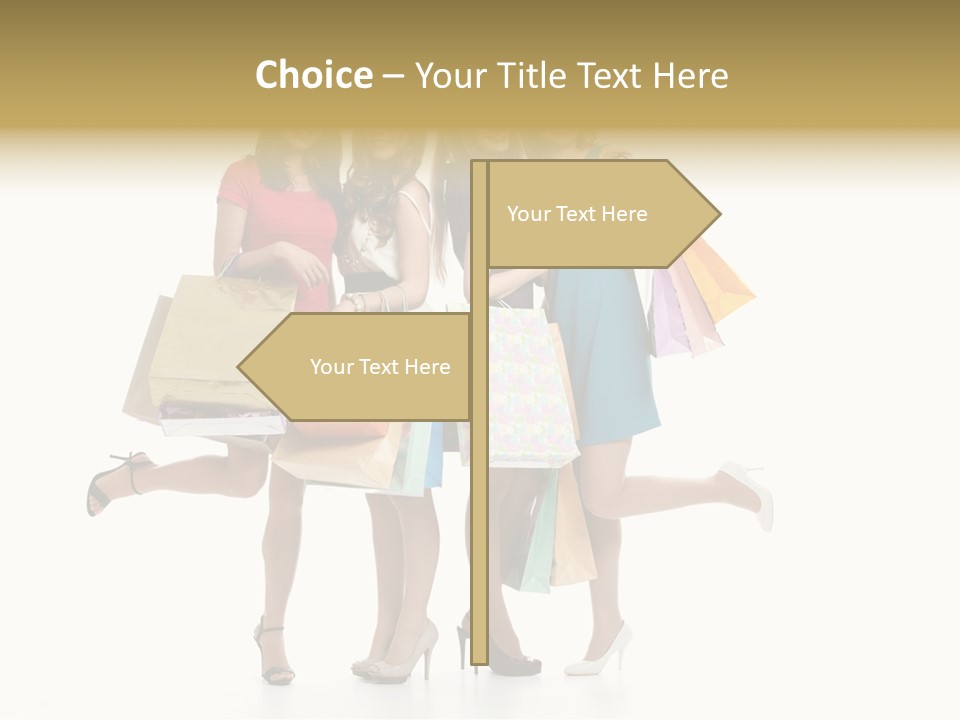 Cheerful Fun Blond PowerPoint Template