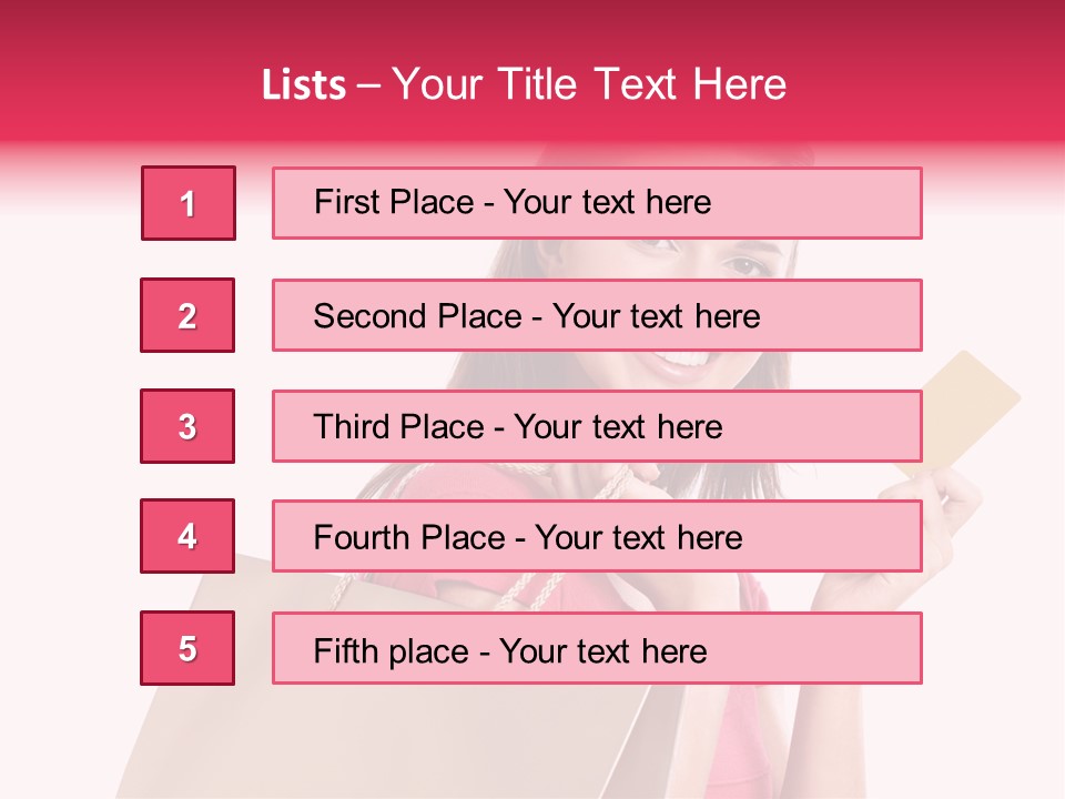 Pretty Buy Woman PowerPoint Template