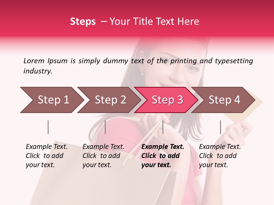 Pretty Buy Woman PowerPoint Template