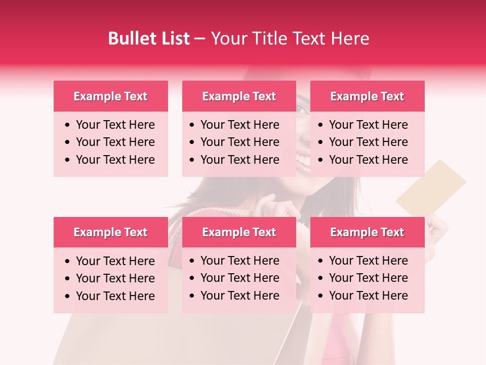 Pretty Buy Woman PowerPoint Template