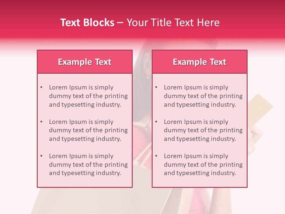 Pretty Buy Woman PowerPoint Template