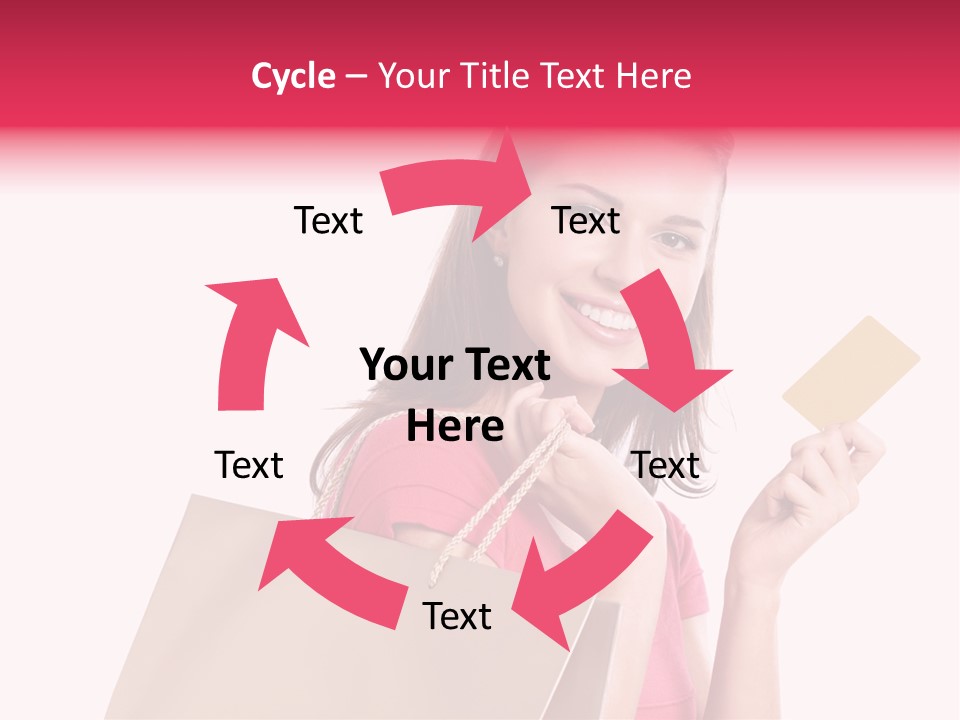Pretty Buy Woman PowerPoint Template