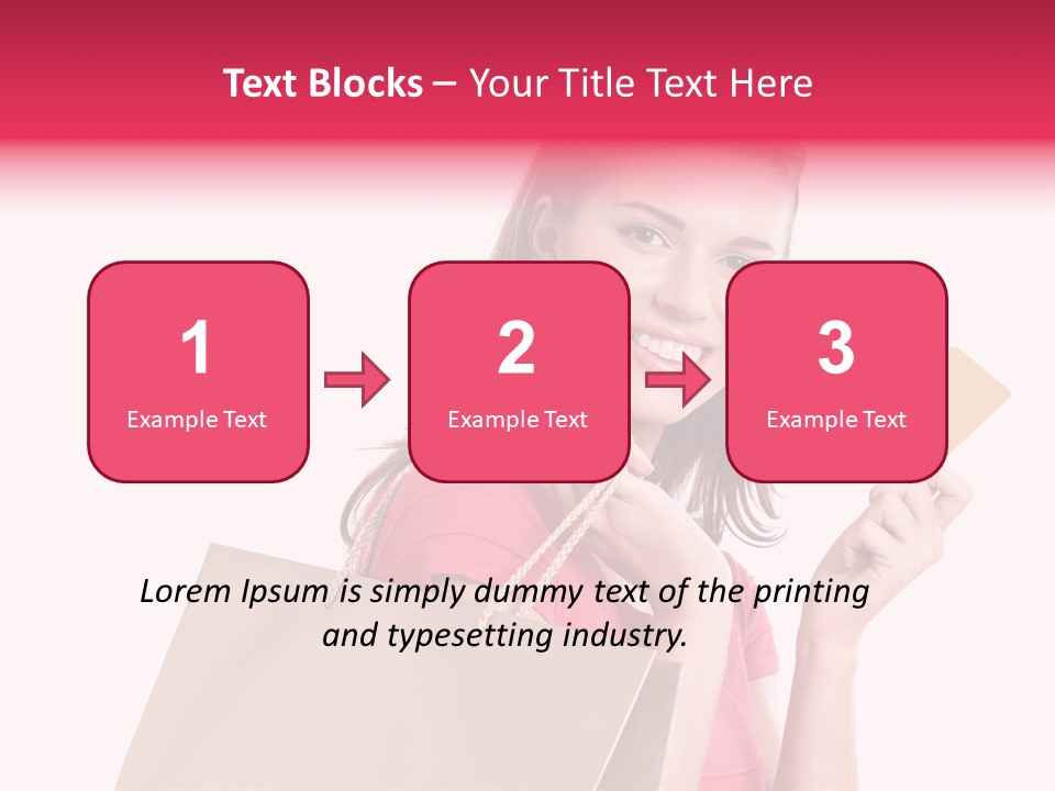 Pretty Buy Woman PowerPoint Template