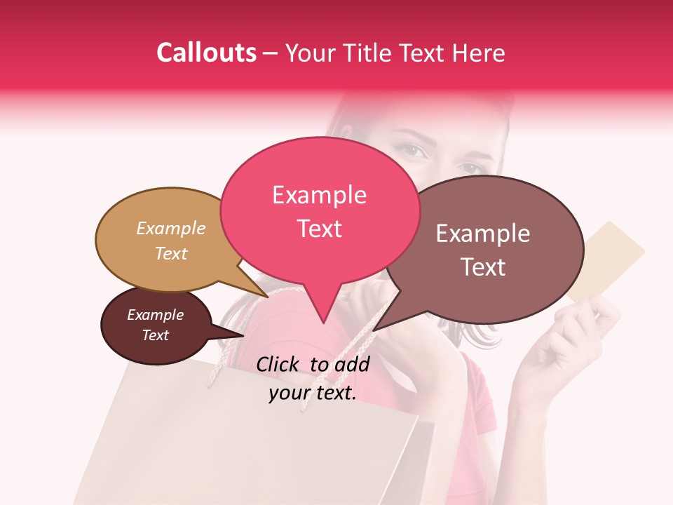 Pretty Buy Woman PowerPoint Template