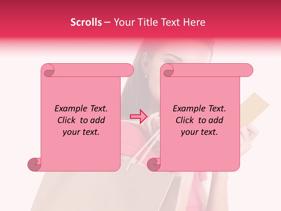 Pretty Buy Woman PowerPoint Template