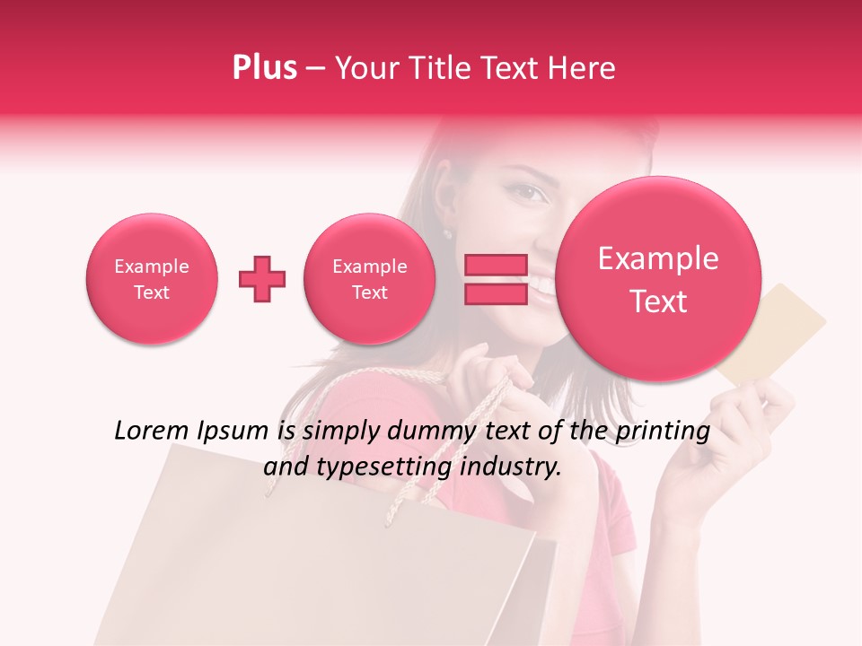 Pretty Buy Woman PowerPoint Template