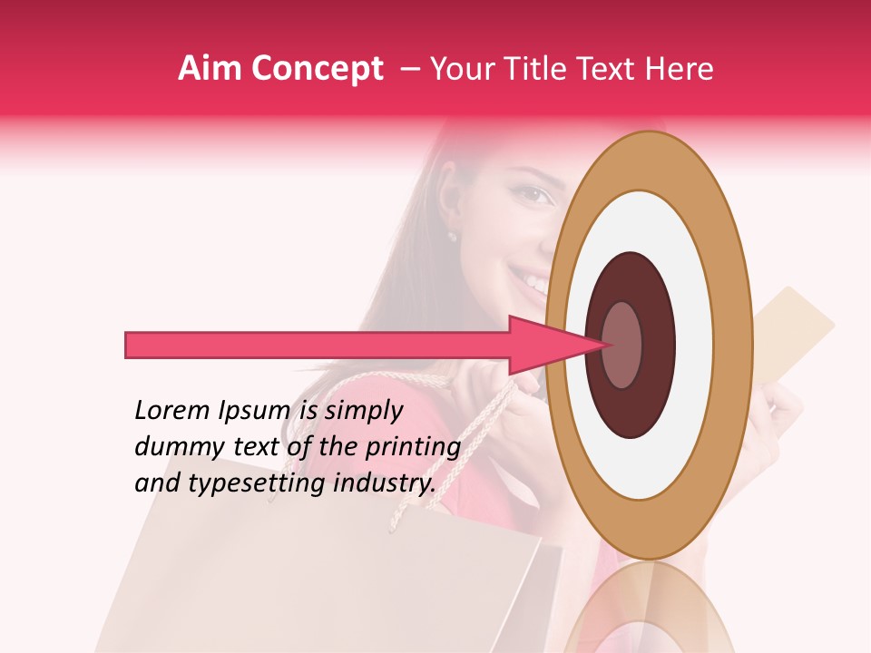 Pretty Buy Woman PowerPoint Template
