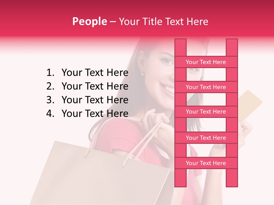 Pretty Buy Woman PowerPoint Template