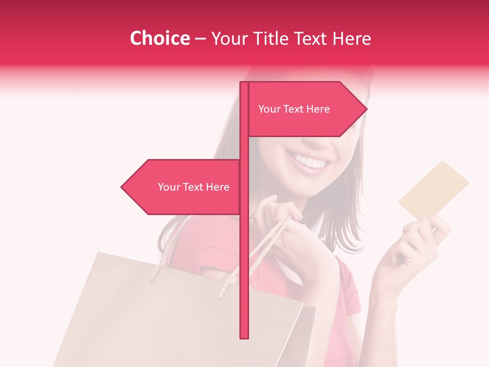 Pretty Buy Woman PowerPoint Template