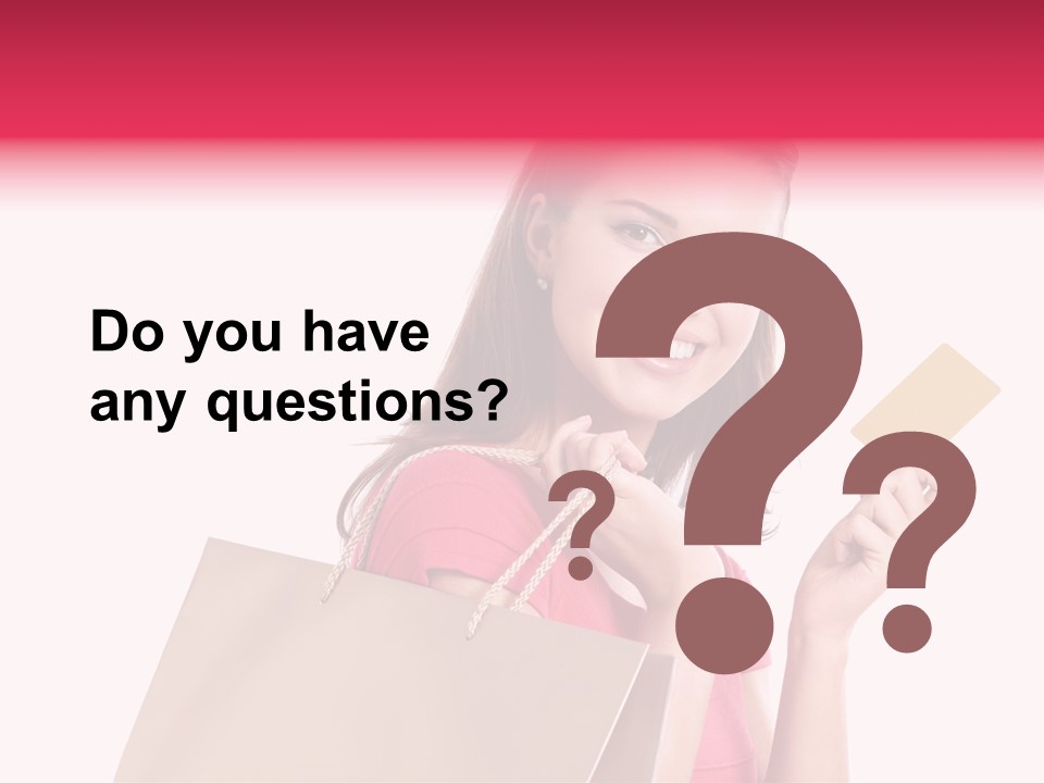 Pretty Buy Woman PowerPoint Template