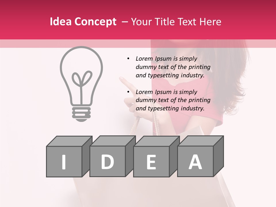 Smiling Commercial Finger PowerPoint Template