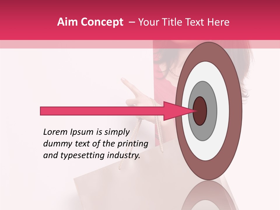 Smiling Commercial Finger PowerPoint Template