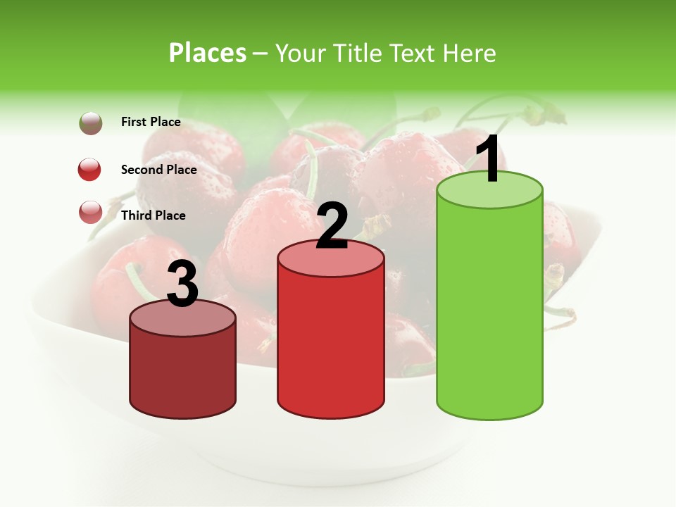 Red Fruit Berry PowerPoint Template