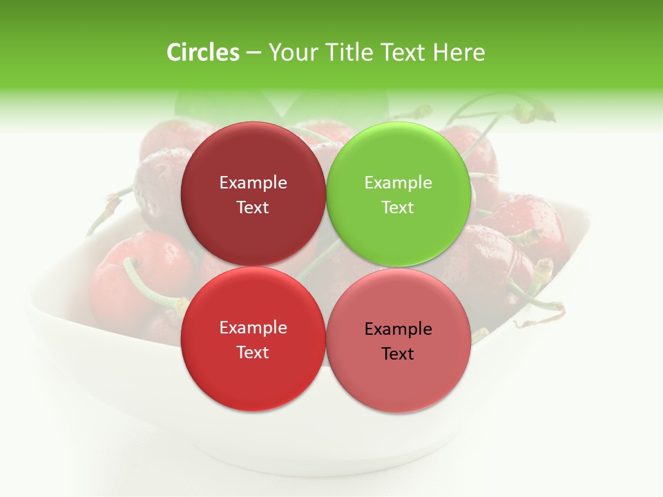 Red Fruit Berry PowerPoint Template