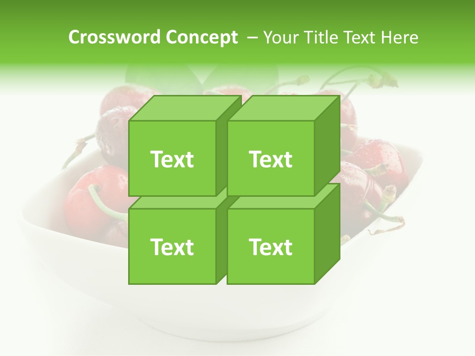 Red Fruit Berry PowerPoint Template