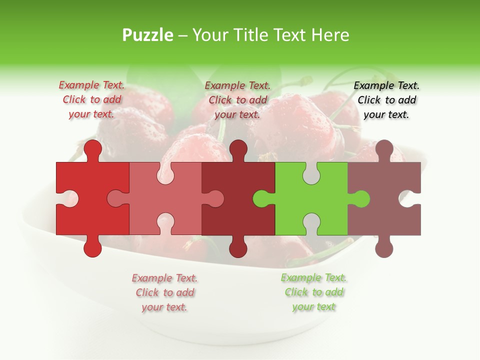 Red Fruit Berry PowerPoint Template