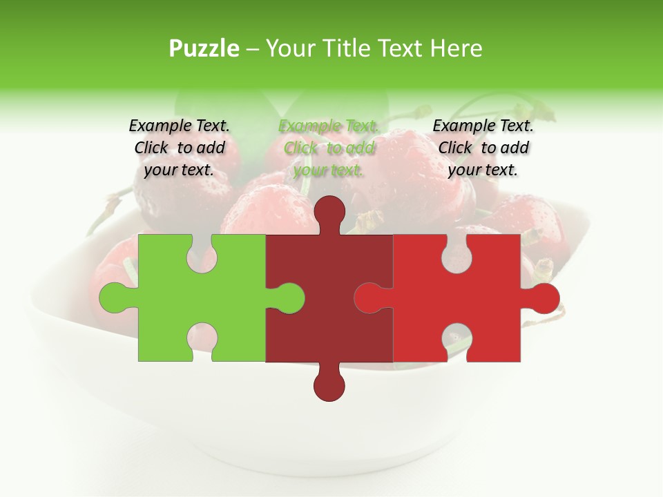 Red Fruit Berry PowerPoint Template