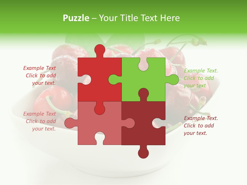 Red Fruit Berry PowerPoint Template