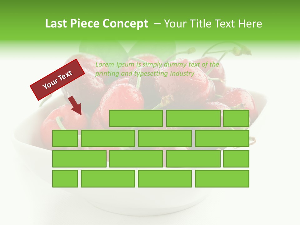 Red Fruit Berry PowerPoint Template