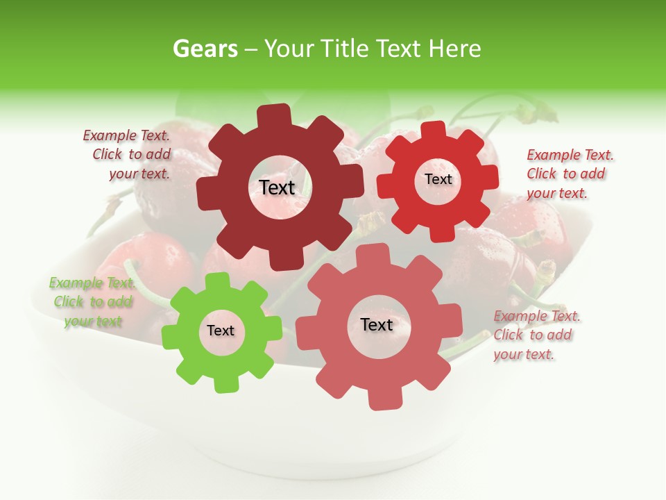 Red Fruit Berry PowerPoint Template