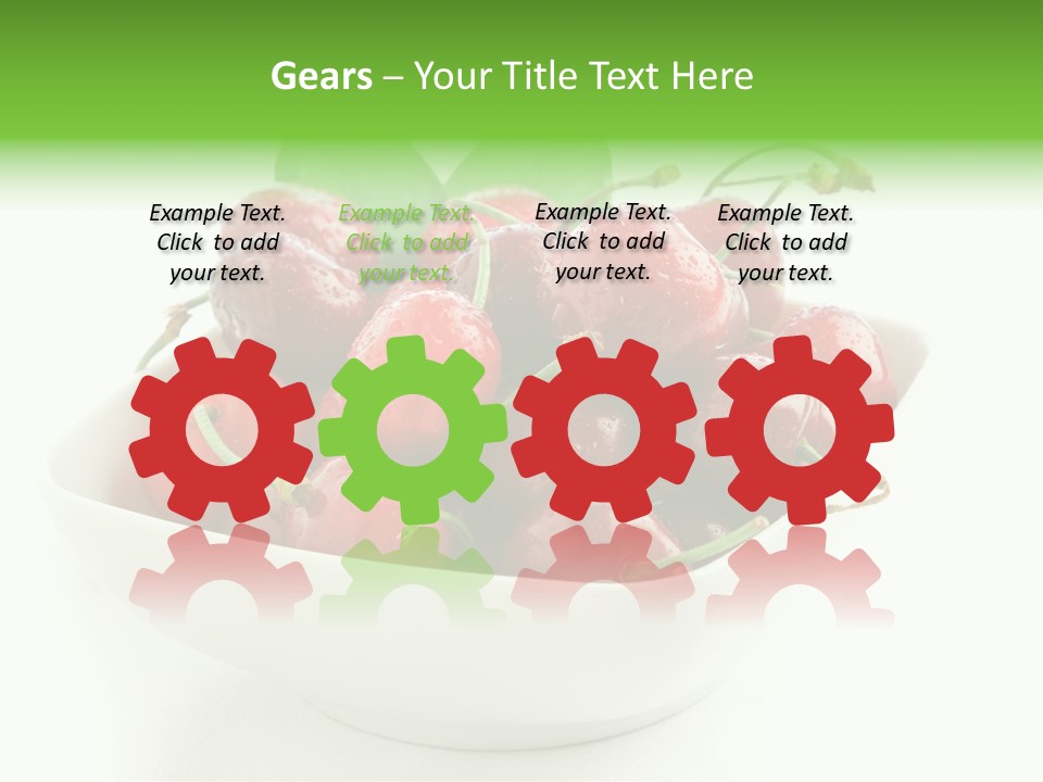 Red Fruit Berry PowerPoint Template