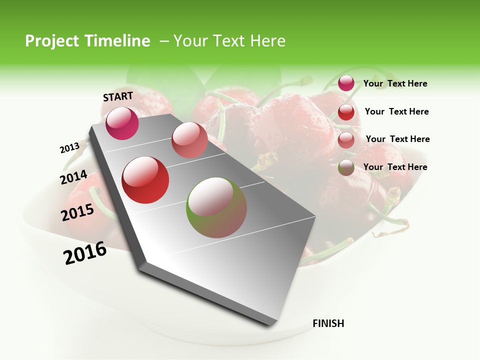 Red Fruit Berry PowerPoint Template