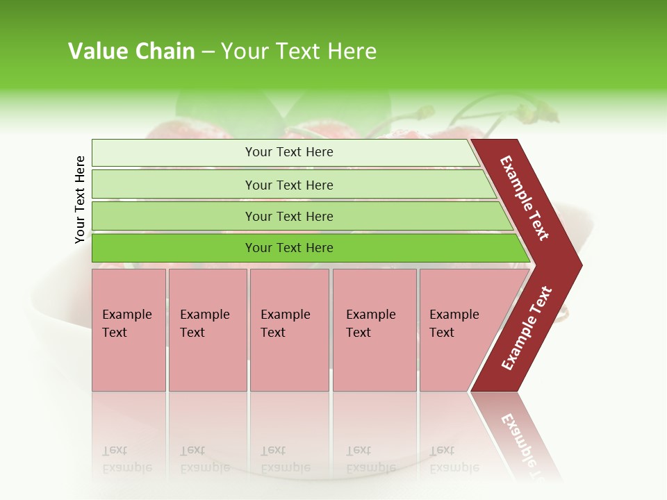 Red Fruit Berry PowerPoint Template