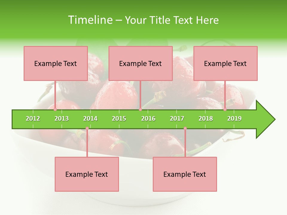 Red Fruit Berry PowerPoint Template