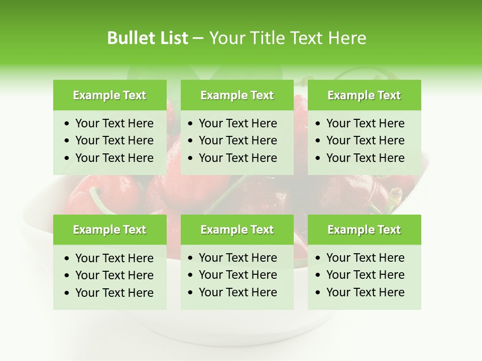 Red Fruit Berry PowerPoint Template