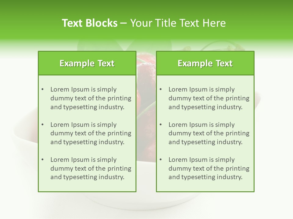 Red Fruit Berry PowerPoint Template
