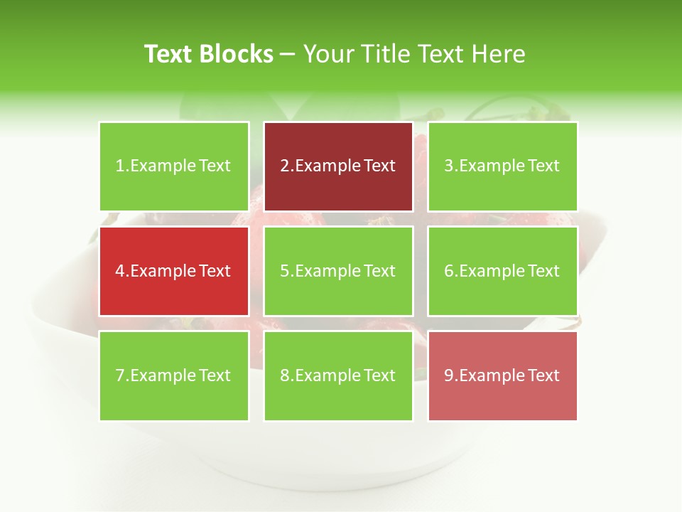 Red Fruit Berry PowerPoint Template