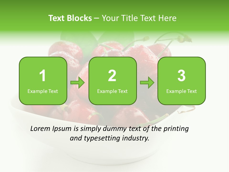 Red Fruit Berry PowerPoint Template