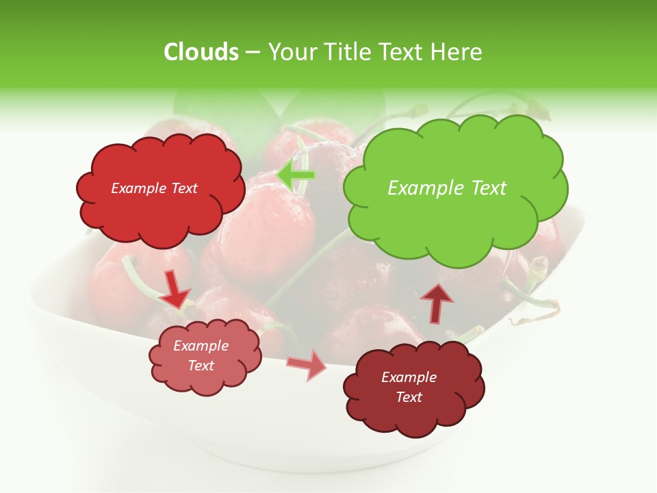 Red Fruit Berry PowerPoint Template