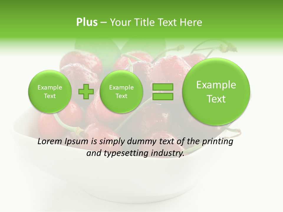 Red Fruit Berry PowerPoint Template