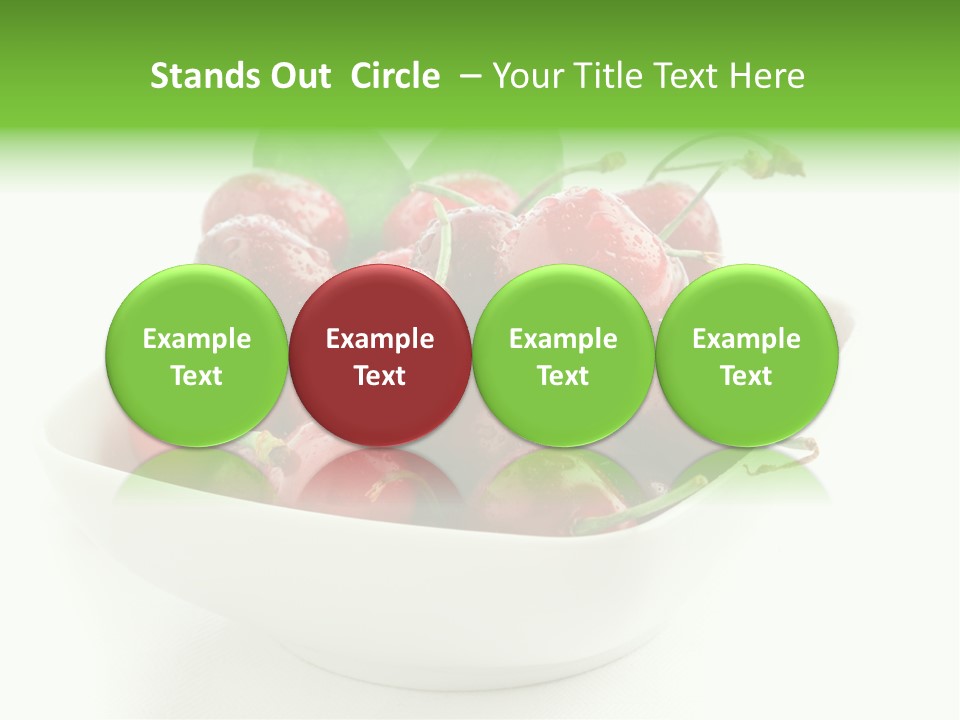 Red Fruit Berry PowerPoint Template