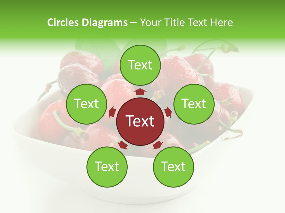 Red Fruit Berry PowerPoint Template