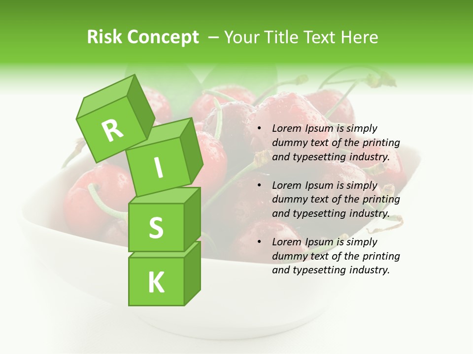 Red Fruit Berry PowerPoint Template