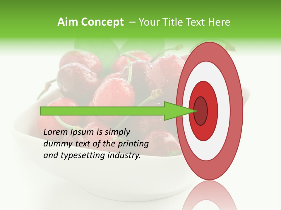 Red Fruit Berry PowerPoint Template