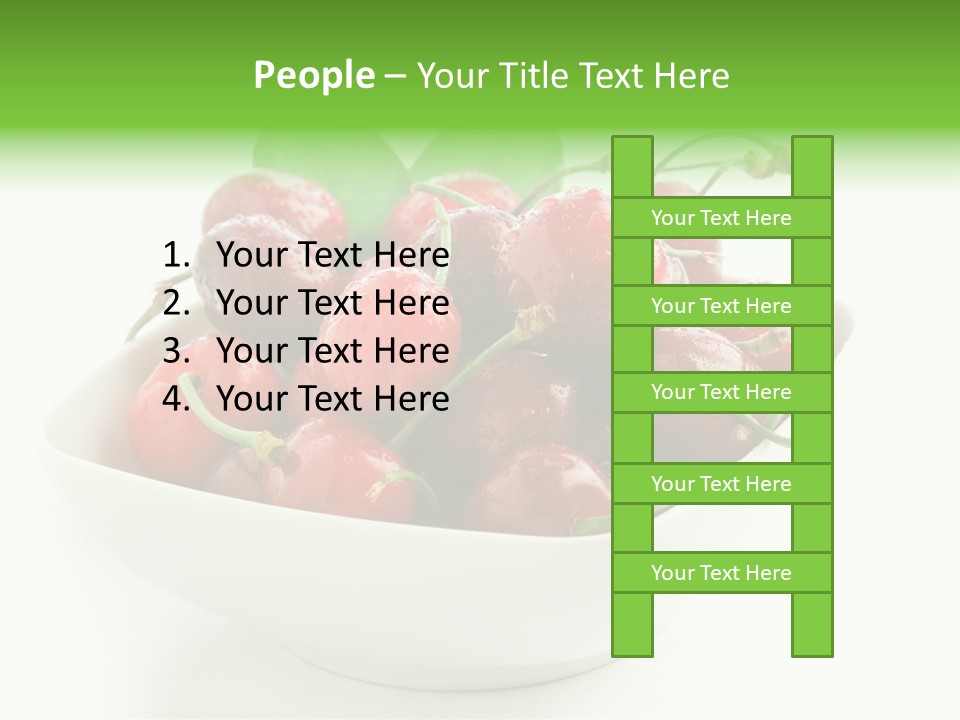 Red Fruit Berry PowerPoint Template