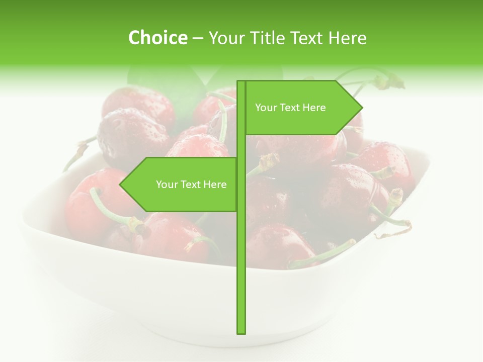 Red Fruit Berry PowerPoint Template