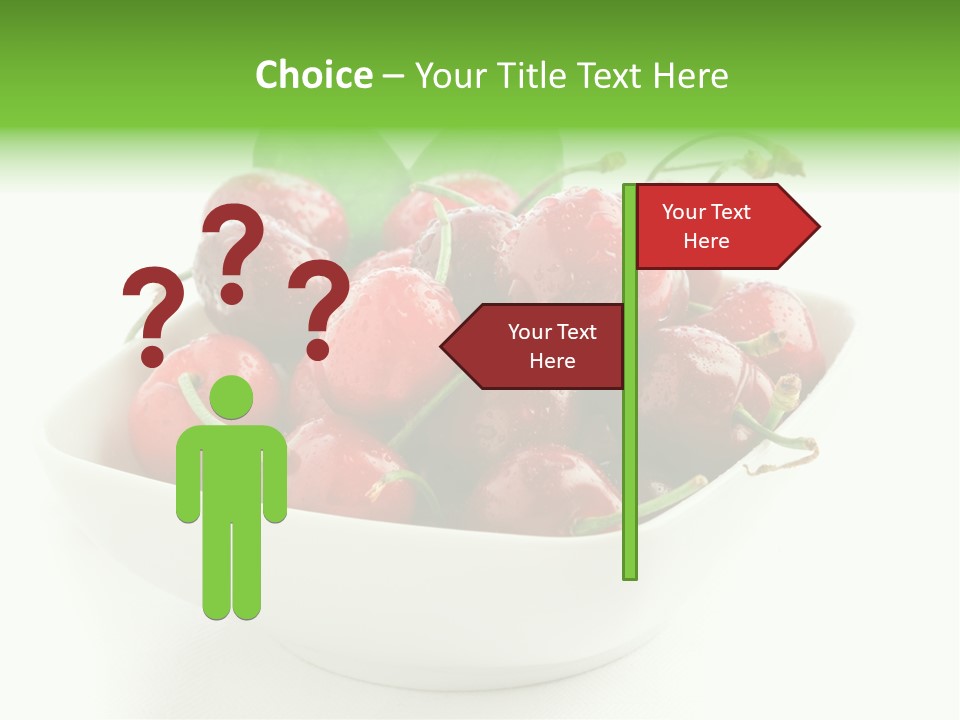 Red Fruit Berry PowerPoint Template