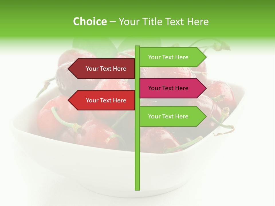 Red Fruit Berry PowerPoint Template