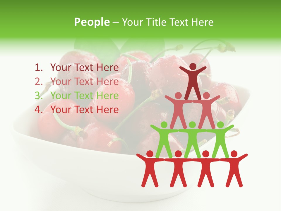 Red Fruit Berry PowerPoint Template