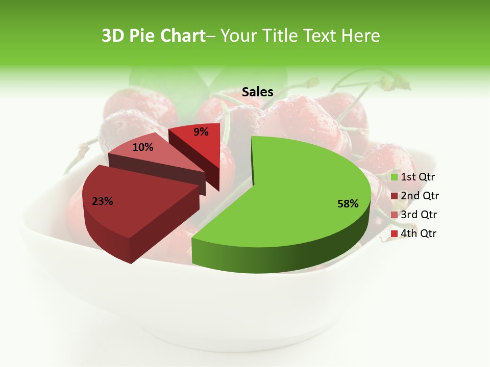 Red Fruit Berry PowerPoint Template