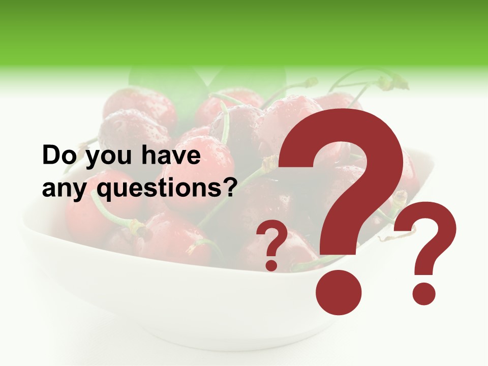 Red Fruit Berry PowerPoint Template