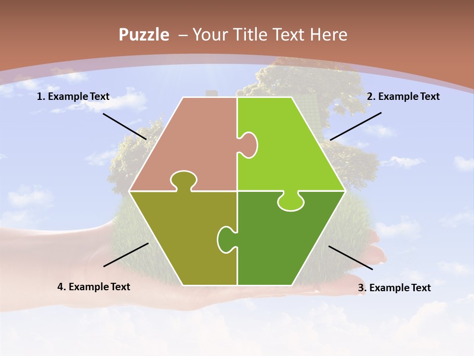 Water Shape Ornate PowerPoint Template